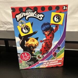 MIRACULOUS Memory Matching Card Game Featuring 72 Full Color Pieces NEW-SEALED